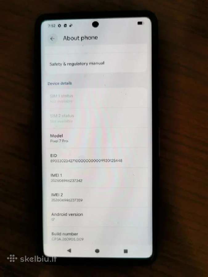 Google Pixel 7 Pro - nuotraukos Nr. 7