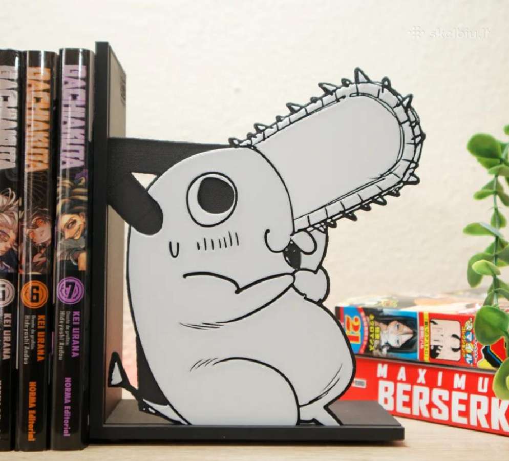 Chainsaw man manga knygų laikikliai (bookend) - nuotraukos Nr. 5
