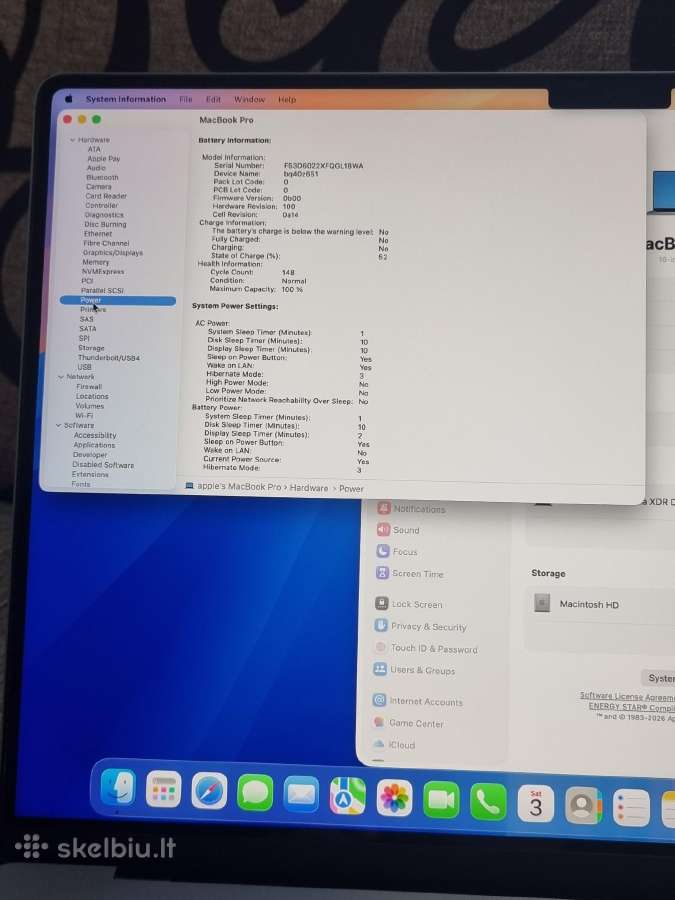 Apple MacBook Pro 16 M2 Max – 32 GB / 1tb - nuotraukos Nr. 12