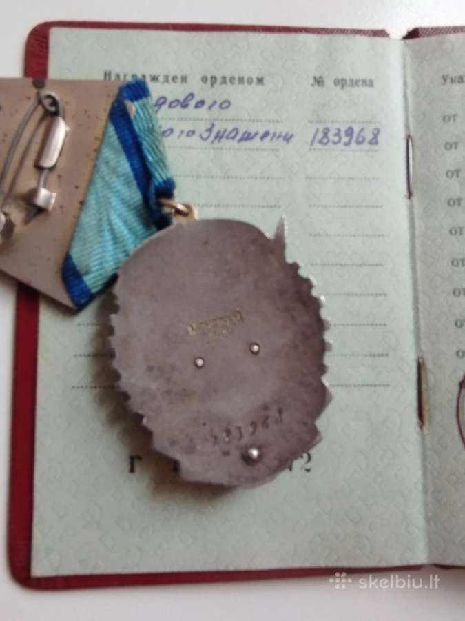 Darbo raudonosios vėliavos ordinas plokščias - nuotraukos Nr. 15