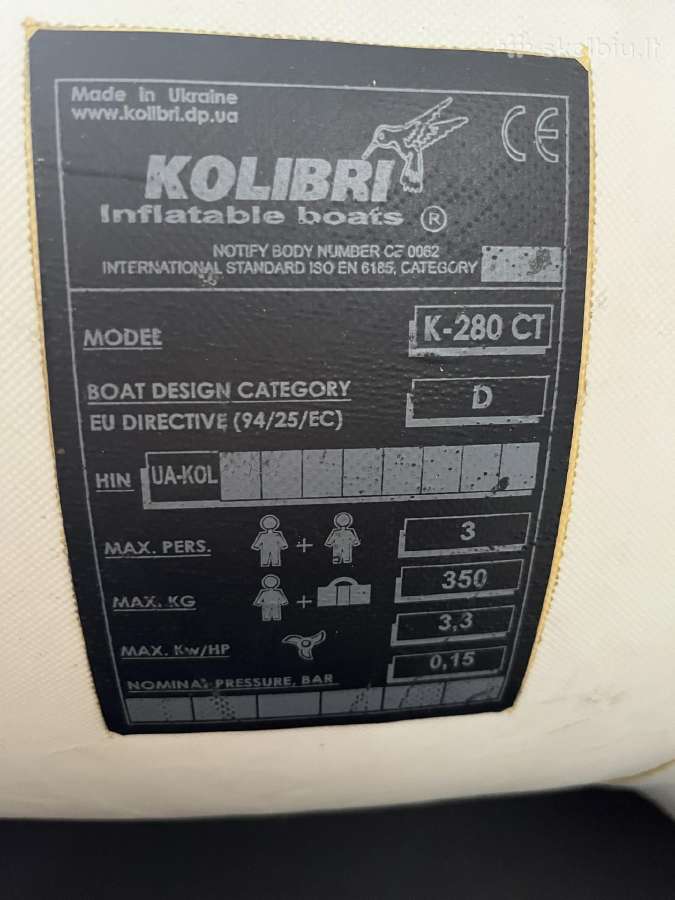 Kolibri 280 - nuotraukos Nr. 2
