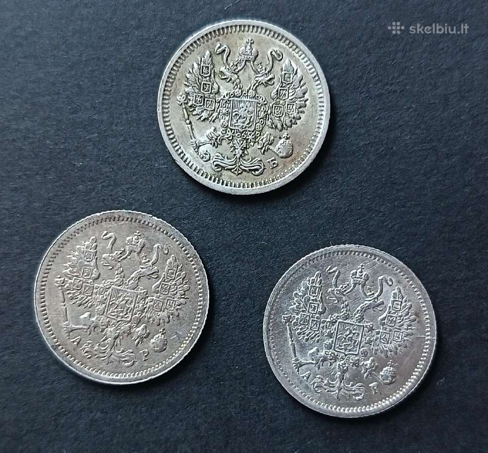 10 kapeikų 1904, 1905 ir 1910 metai - nuotraukos Nr. 2