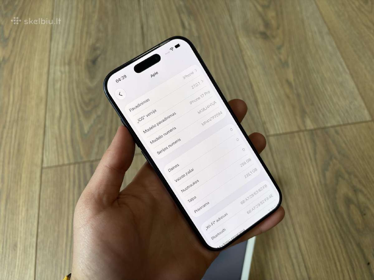 iPhone 17 Pro ( melynas ) - nuotraukos Nr. 2