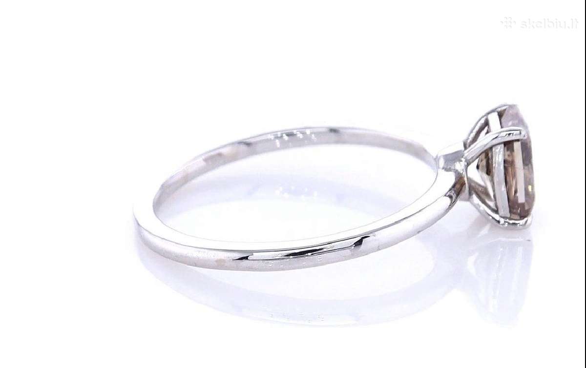 14k aukso žiedas su 1,02 ct natūraliu deimantu - nuotraukos Nr. 3