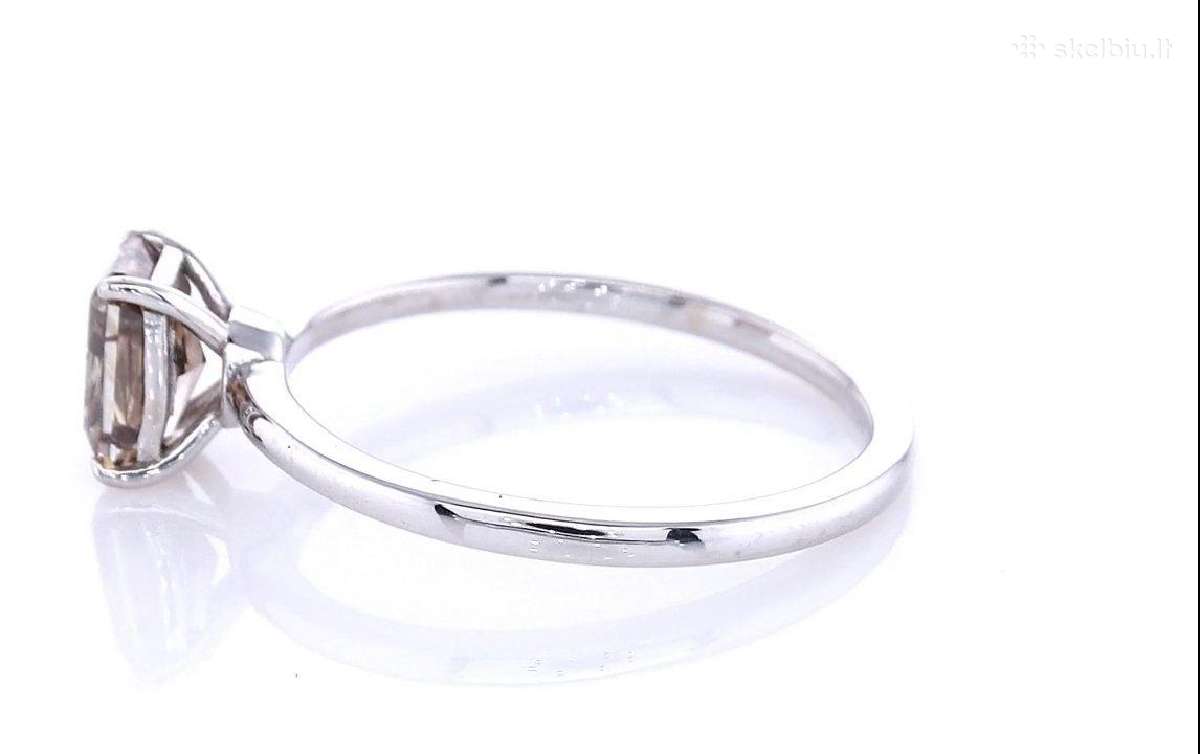 14k aukso žiedas su 1,02 ct natūraliu deimantu - nuotraukos Nr. 5