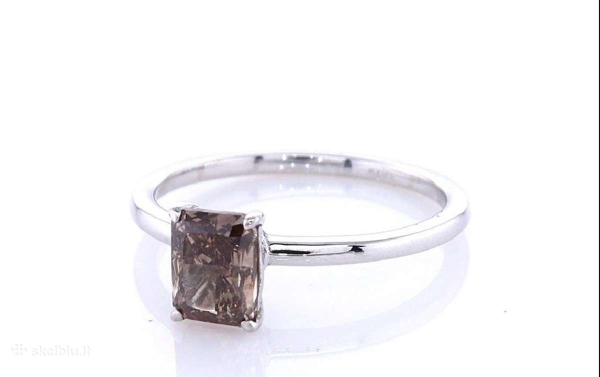 14k aukso žiedas su 1,02 ct natūraliu deimantu - nuotraukos Nr. 2