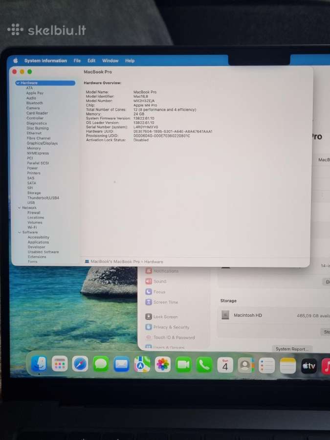 Apple MacBook Pro 14 M4 Pro – 24 GB / 512 GB - nuotraukos Nr. 8