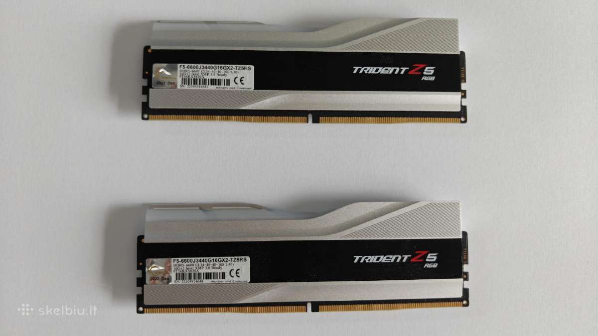 G.skill Trident Z5 Rgb Ddr5 6600mhz Cl34 2x16 - nuotraukos Nr. 2