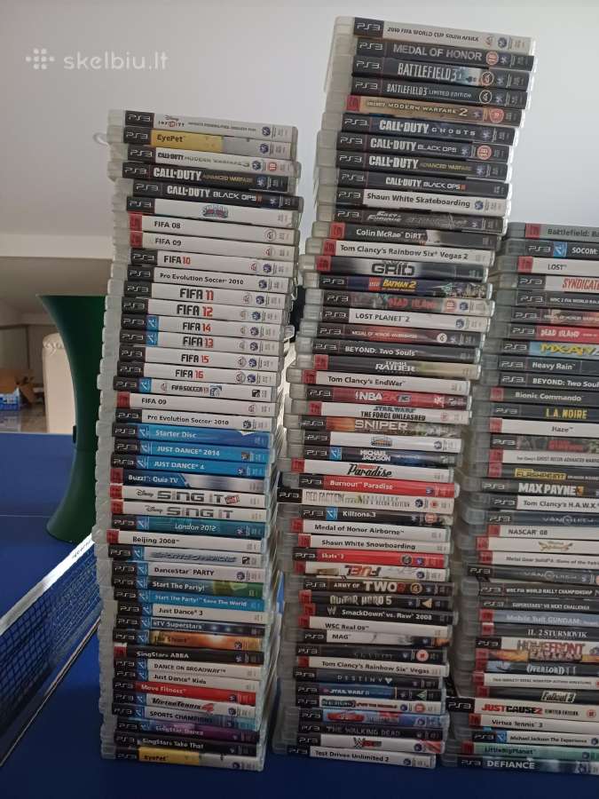 PS3 zaidimu kolekcija skaitom aprasyma - nuotraukos Nr. 2