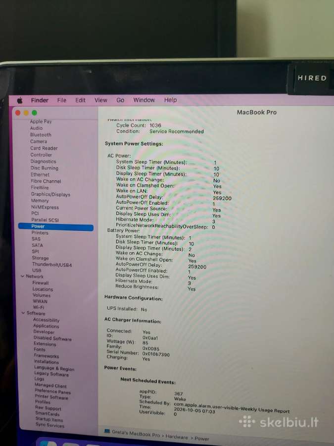 MacBook Pro 15" Retina 2015 i7 16gb RAM 256g - nuotraukos Nr. 8