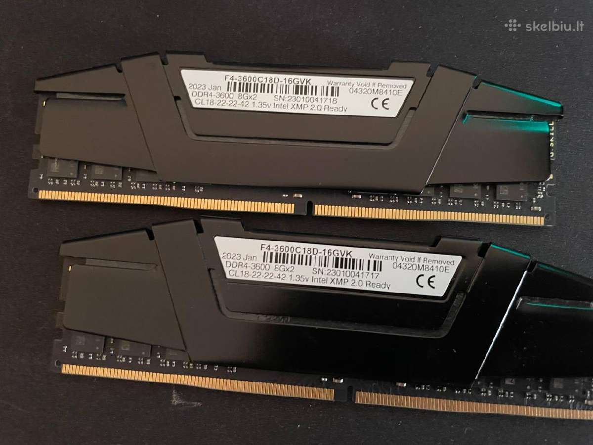 G.skill Ripjaws V 16gb Cl18 - nuotraukos Nr. 2