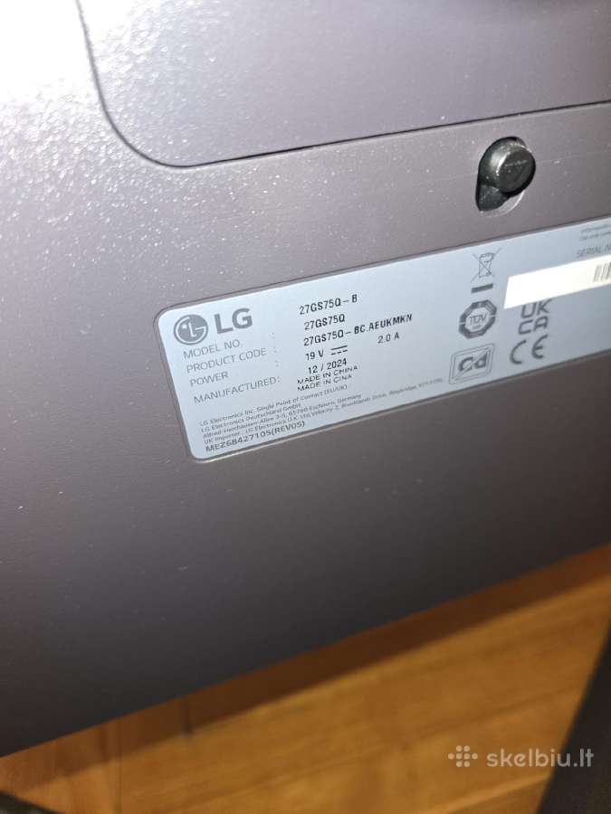 LG ultragear qhd monitorius 200hz - nuotraukos Nr. 3