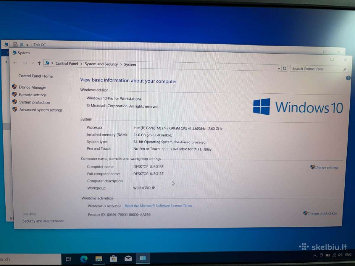 Lenovo Thinkpad W530 i7 SSD Fhd 24 GB RAM 480 SSD - nuotraukos Nr. 3