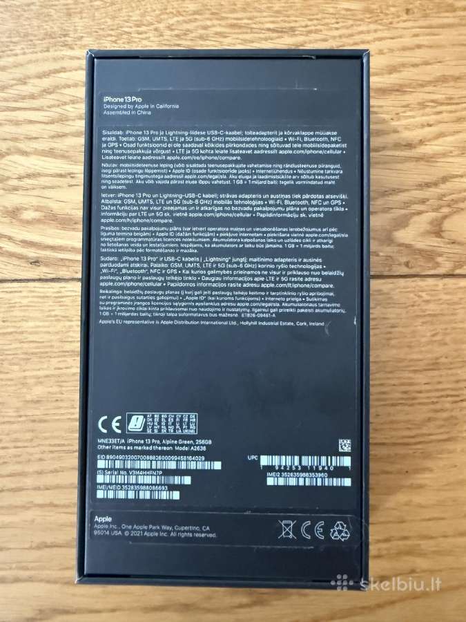 Parduodamas naudotas iPhone 13 pro 256gb - nuotraukos Nr. 6