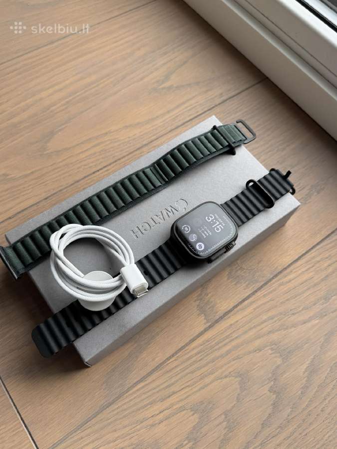 Apple Watch Ultra 2 49mm Black – 100% baterija - nuotraukos Nr. 2