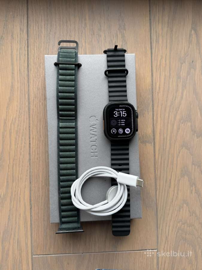 Apple Watch Ultra 2 49mm Black – 100% baterija - nuotraukos Nr. 3