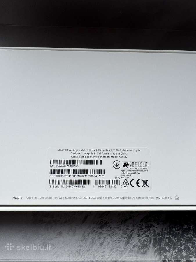 Apple Watch Ultra 2 49mm Black – 100% baterija - nuotraukos Nr. 6