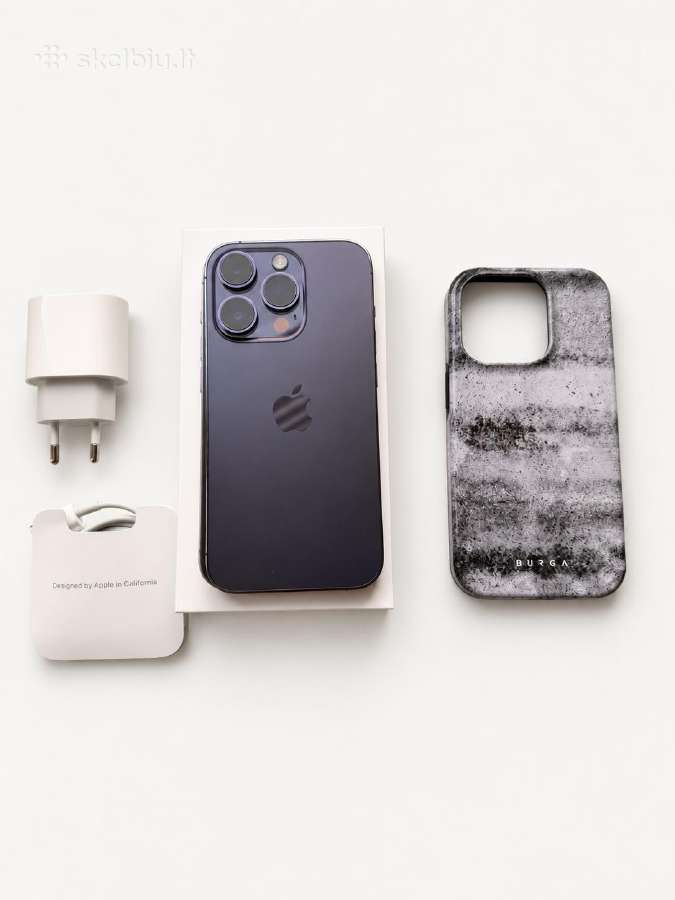 iPhone 14 Pro 128 GB Deep Purple su priedais - nuotraukos Nr. 3