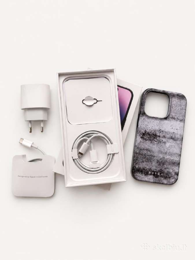 iPhone 14 Pro 128 GB Deep Purple su priedais - nuotraukos Nr. 4