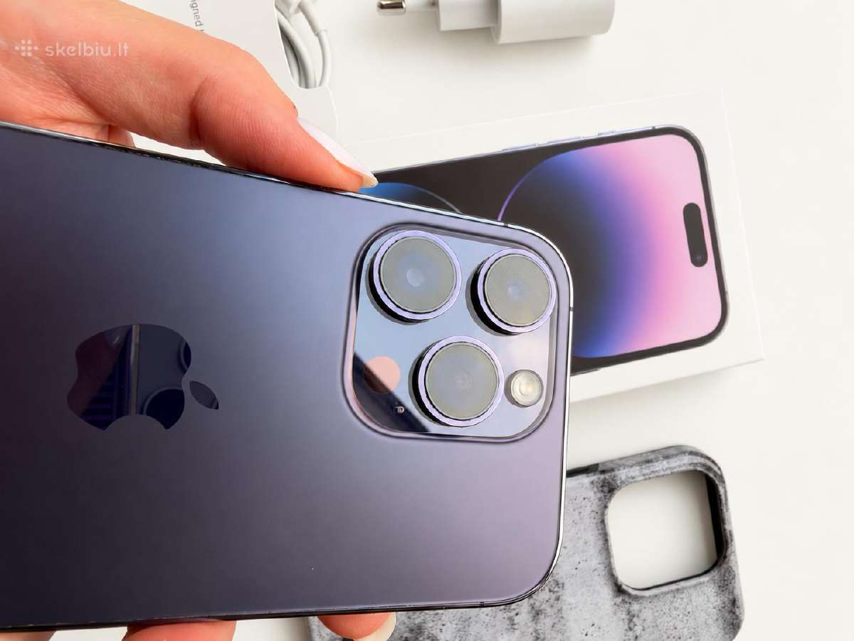 iPhone 14 Pro 128 GB Deep Purple su priedais - nuotraukos Nr. 8