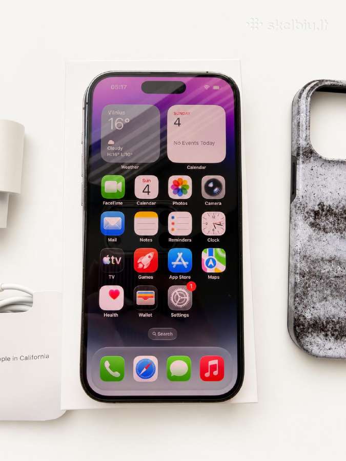 iPhone 14 Pro 128 GB Deep Purple su priedais - nuotraukos Nr. 9