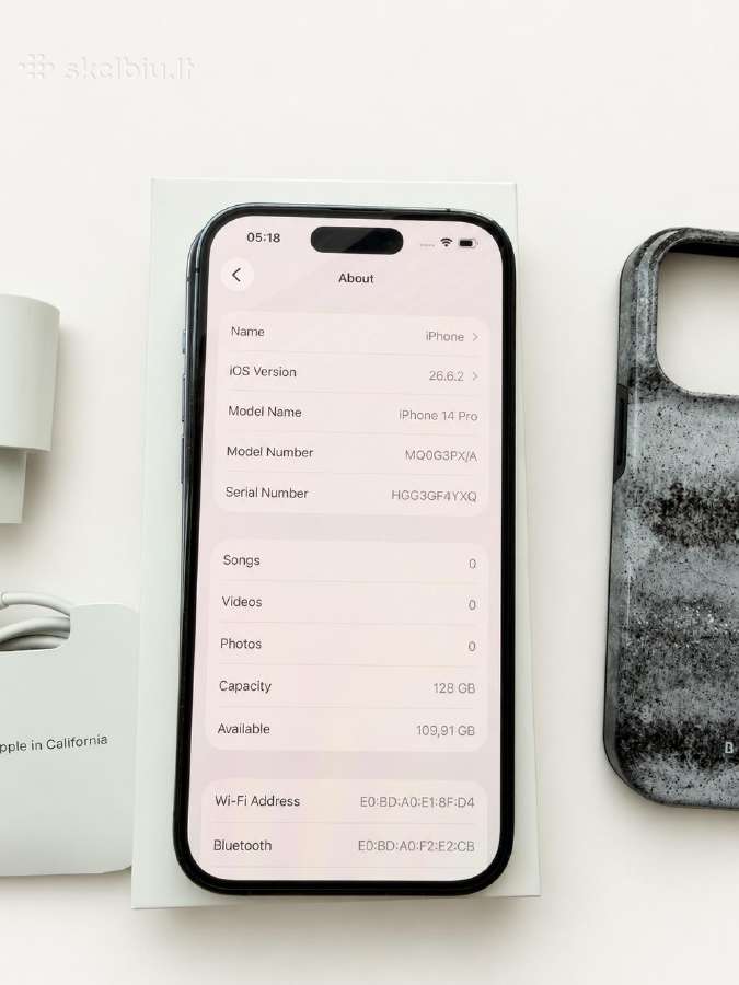 iPhone 14 Pro 128 GB Deep Purple su priedais - nuotraukos Nr. 10