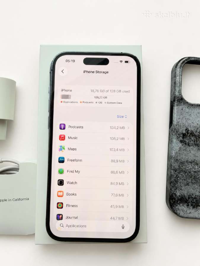 iPhone 14 Pro 128 GB Deep Purple su priedais - nuotraukos Nr. 12