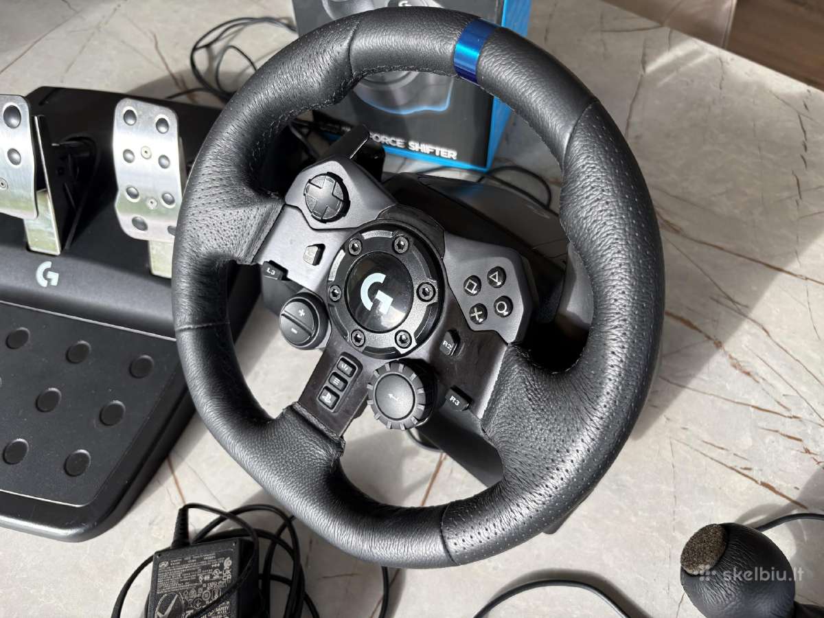 Logitech G923 + pedalai + Driving Force Shifter - nuotraukos Nr. 2