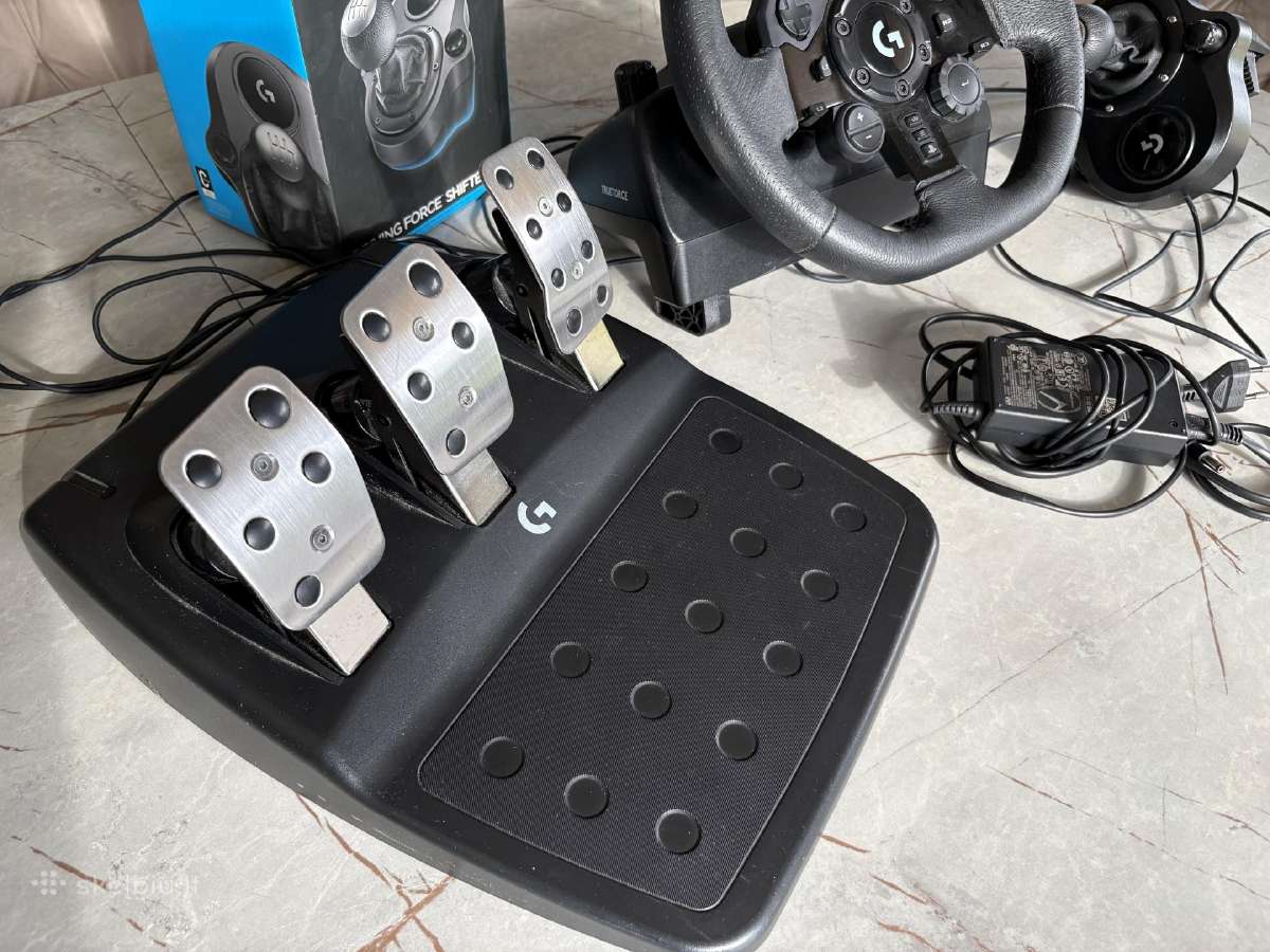 Logitech G923 + pedalai + Driving Force Shifter - nuotraukos Nr. 3