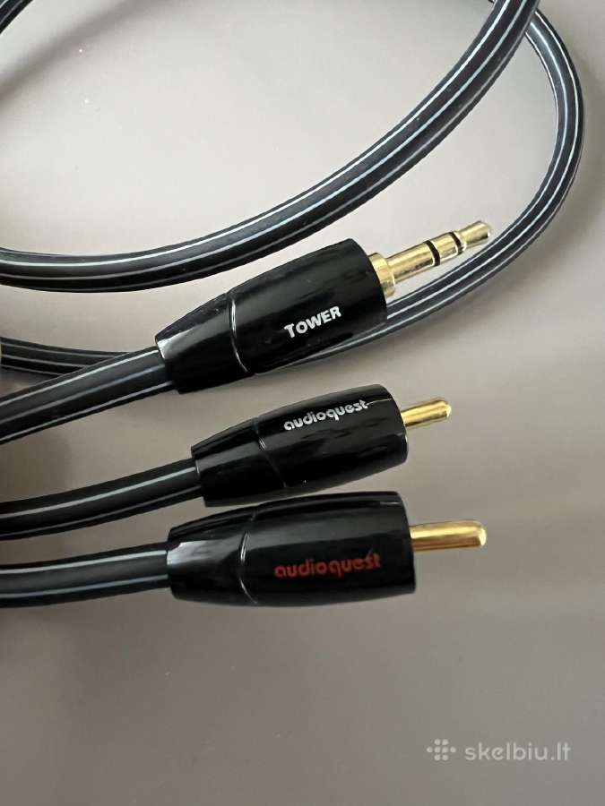 Audioquest Tower 3,5 mm į2x rca laidas, 1,5 m - nuotraukos Nr. 2