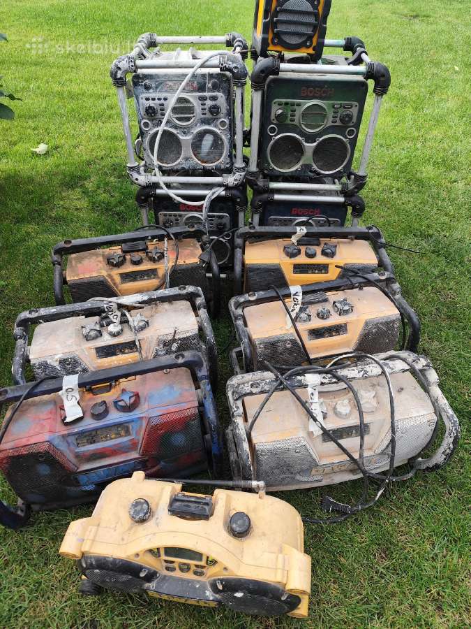 12 Radijų,už 80€. Dewalt, bosch - nuotraukos Nr. 2
