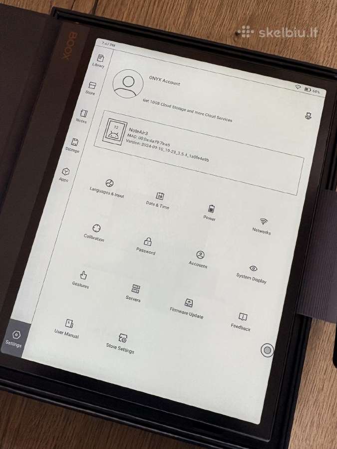 Onyx Boox Note Air3 10,3 - nuotraukos Nr. 5