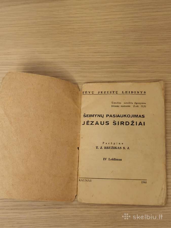 1940m.bažnytinė knygelė,jėzaus širdies šeimyna" - nuotraukos Nr. 3