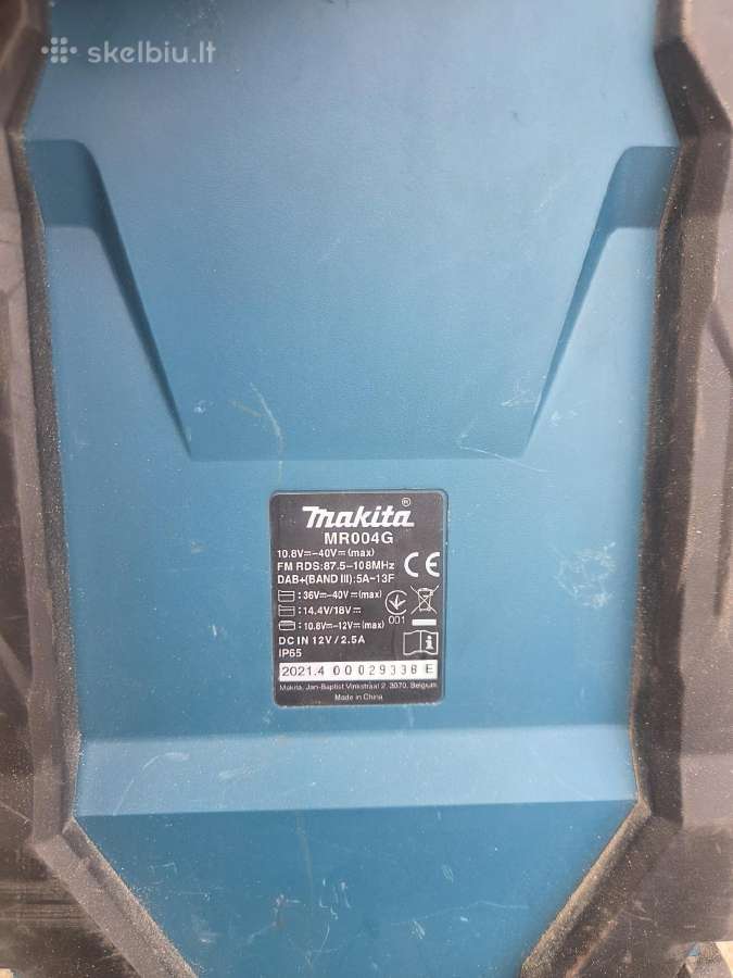 Makita radija bluatooth mr004g - nuotraukos Nr. 3