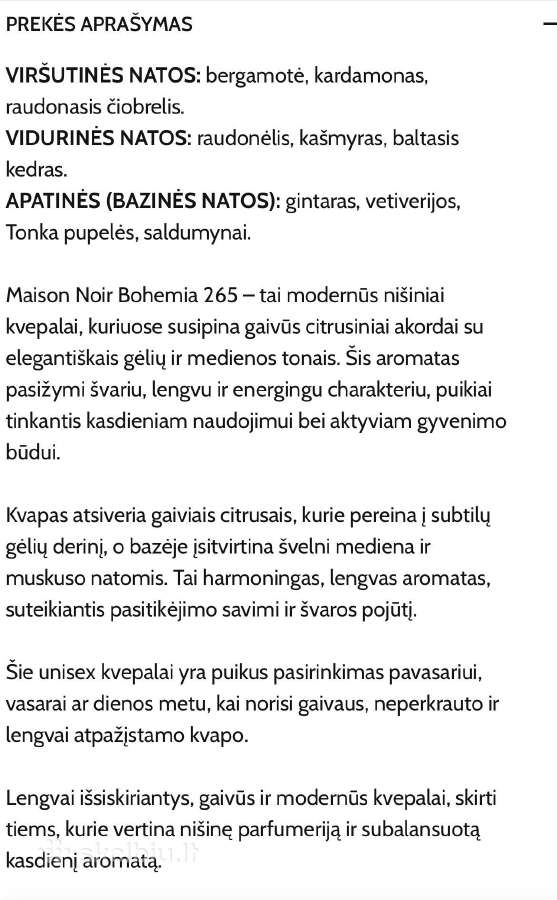 Maison Noir nišiniai kvepalai - nuotraukos Nr. 11