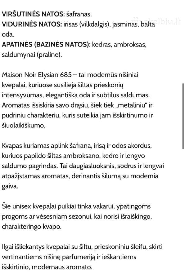 Maison Noir nišiniai kvepalai - nuotraukos Nr. 12