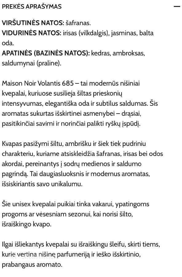 Maison Noir nišiniai kvepalai - nuotraukos Nr. 17