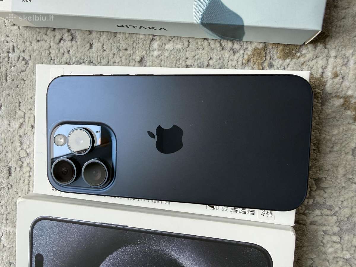 iPhone 15pro,blue Titanium 128gb - nuotraukos Nr. 3