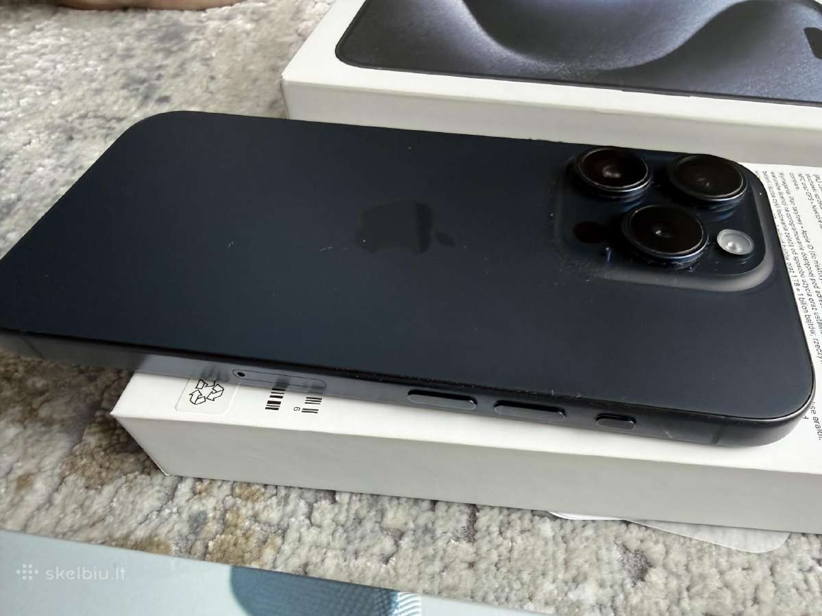 iPhone 15pro,blue Titanium 128gb - nuotraukos Nr. 5
