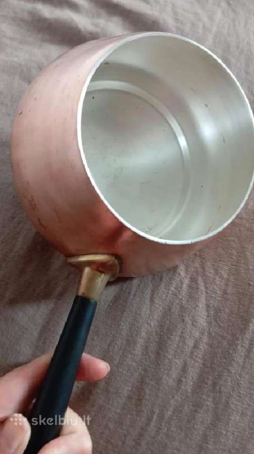 Vintažinis varinis puodas - nuotraukos Nr. 7