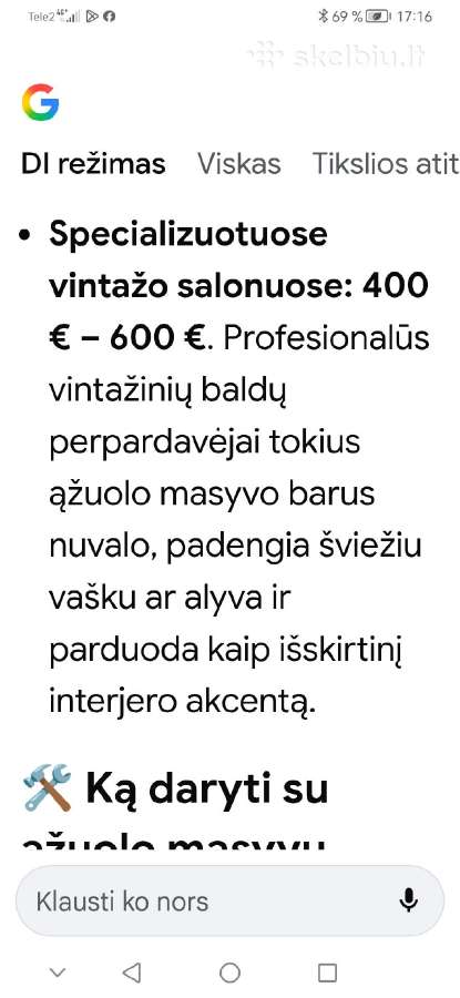 Ąžuolinė komoda - sekreteras - nuotraukos Nr. 11