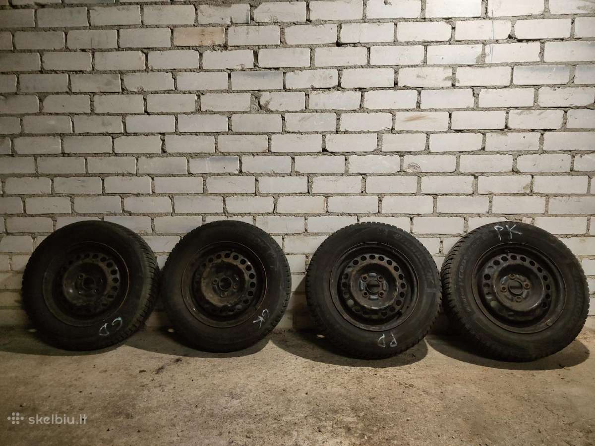 Hankook R14 žieminės padangos su ratlankiais - nuotraukos Nr. 2