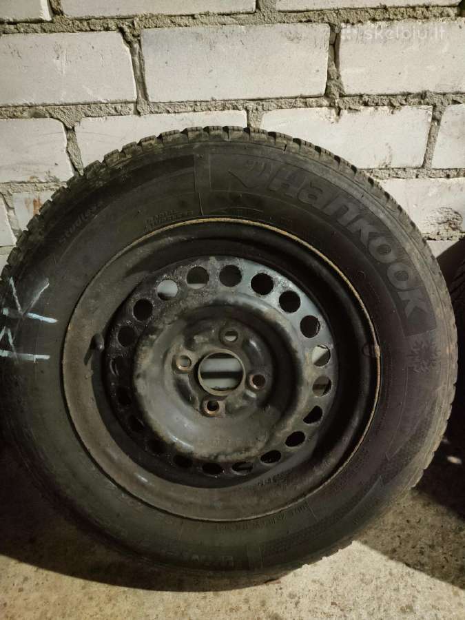Hankook R14 žieminės padangos su ratlankiais - nuotraukos Nr. 3