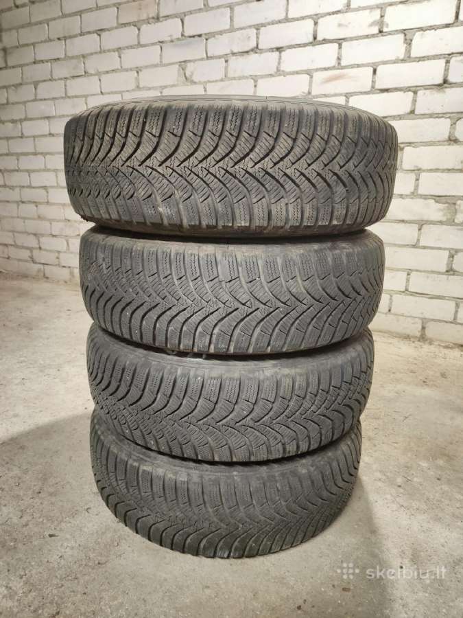 Hankook R14 žieminės padangos su ratlankiais - nuotraukos Nr. 4