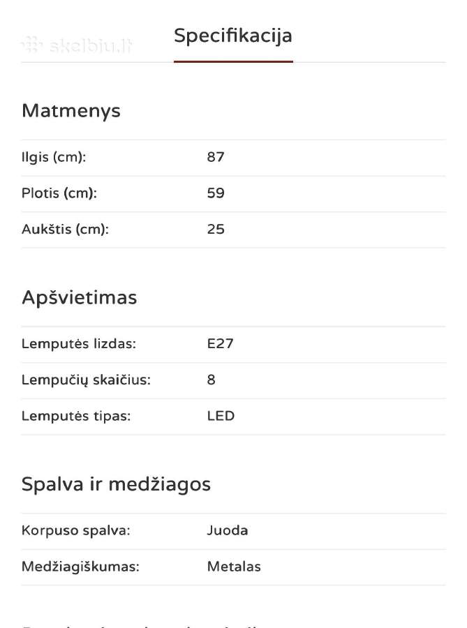 Šviestuvas - nuotraukos Nr. 5