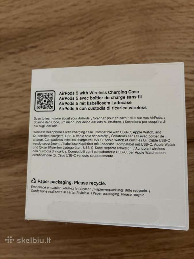 Apple Airpods 5 with Wireless Charging Case - nuotraukos Nr. 6