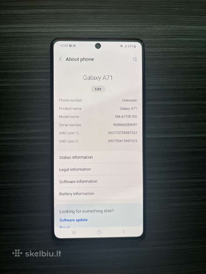 Samsung galaxy a71 - nuotraukos Nr. 2