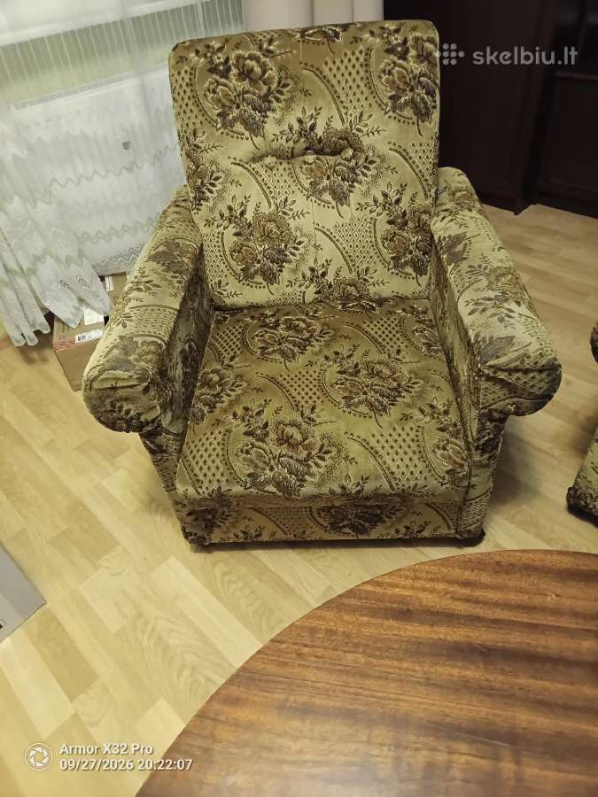 Paduodu minkstu baldu komplekta. - nuotraukos Nr. 5