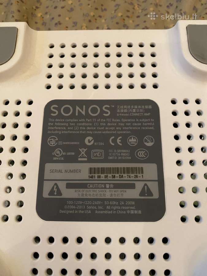 Tinklo grotuvas Sonos Connect amp - nuotraukos Nr. 3