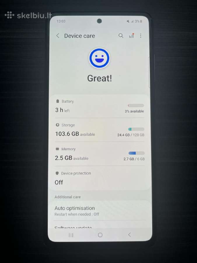 Samsung galaxy a52s 5G - nuotraukos Nr. 3